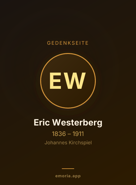 Gedenkportrait von Eric Westerberg