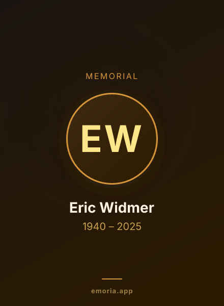Memorial portrait of Eric Widmer