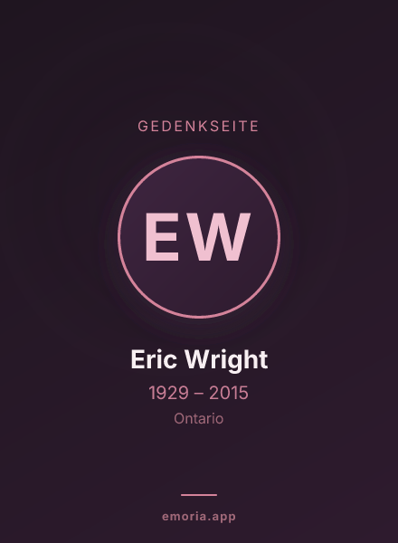 Gedenkportrait von Eric Wright