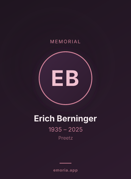 Memorial portrait of Erich Berninger