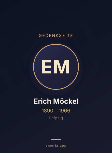 Gedenkportrait von Erich Möckel