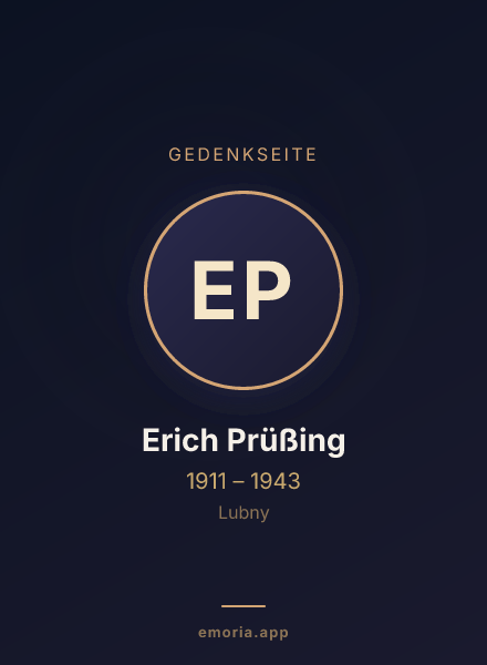Gedenkportrait von Erich Prüßing