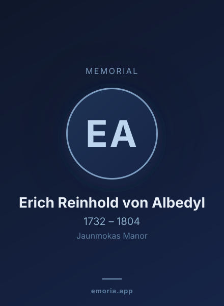 Memorial portrait of Erich Reinhold von Albedyl