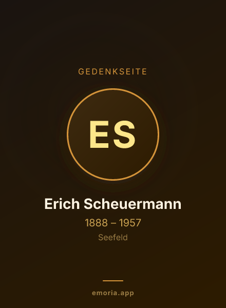 Gedenkportrait von Erich Scheuermann