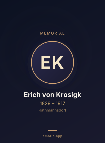Memorial portrait of Erich von Krosigk