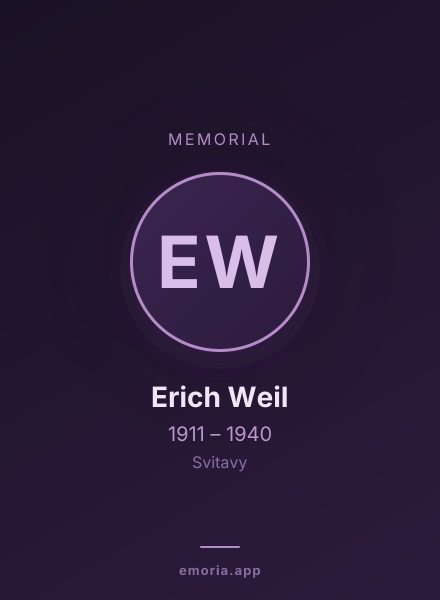 Memorial portrait of Erich Weil