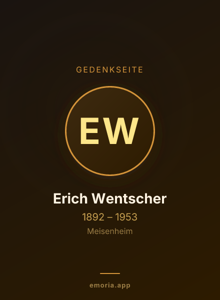 Gedenkportrait von Erich Wentscher
