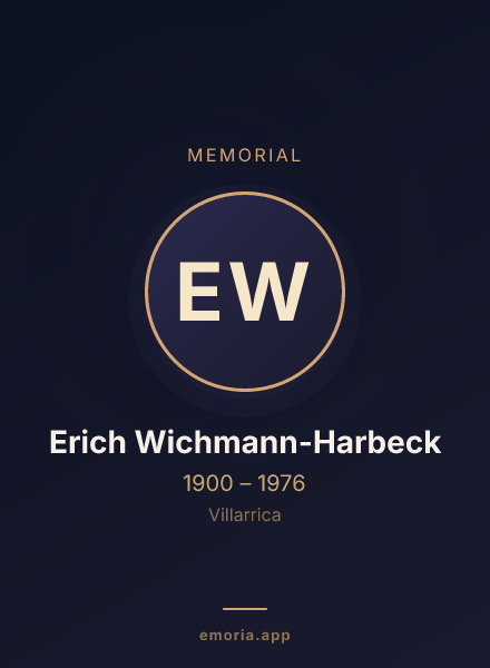 Memorial portrait of Erich Wichmann-Harbeck