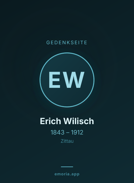 Gedenkportrait von Erich Wilisch