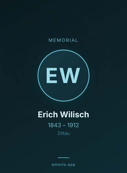 Memorial portrait of Erich Wilisch