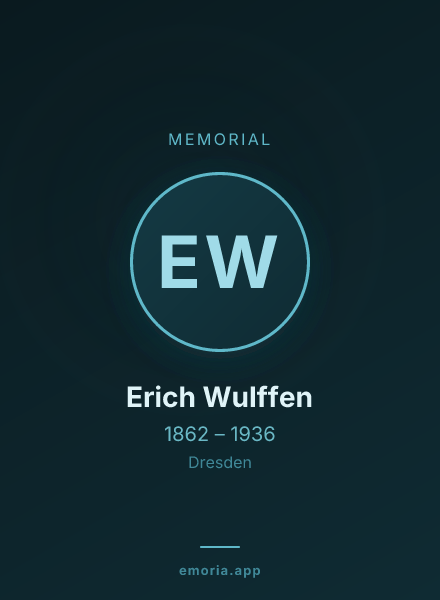 Memorial portrait of Erich Wulffen