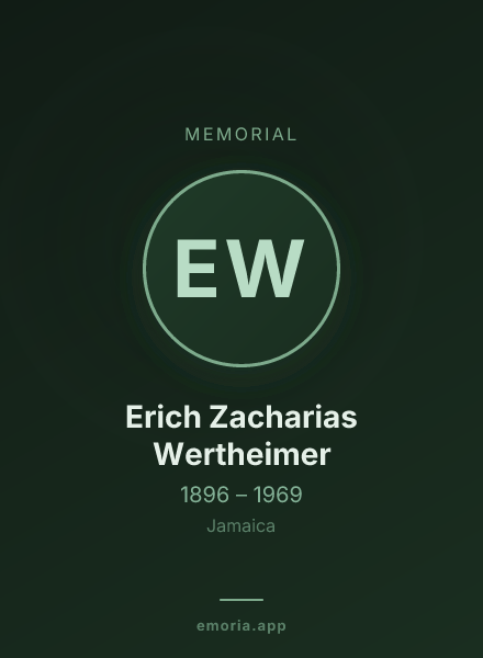 Memorial portrait of Erich Zacharias Wertheimer