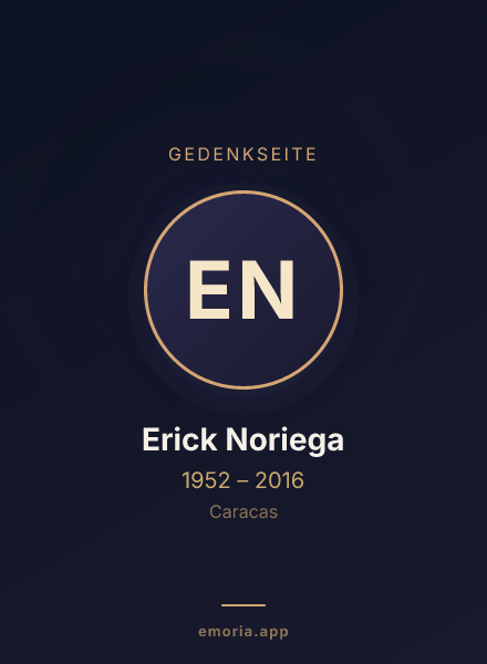 Gedenkportrait von Erick Noriega