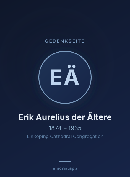 Gedenkportrait von Erik Aurelius der Ältere