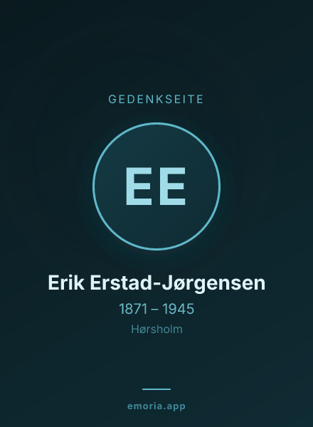 Gedenkportrait von Erik Erstad-Jørgensen