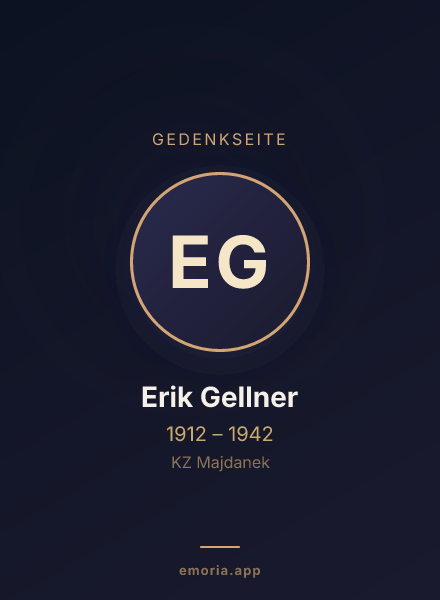 Gedenkportrait von Erik Gellner