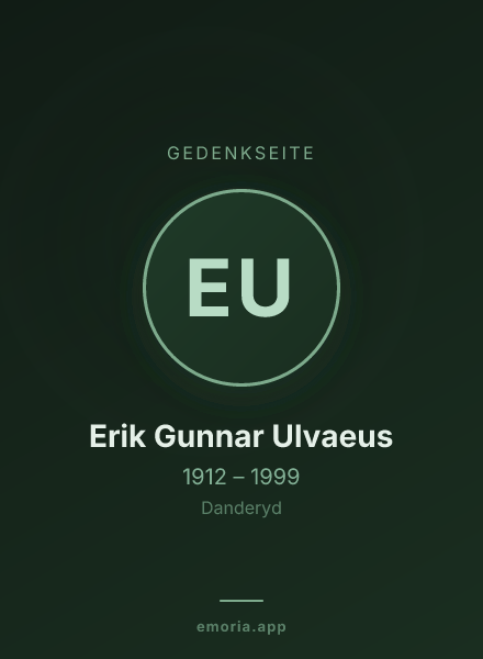 Gedenkportrait von Erik Gunnar Ulvaeus