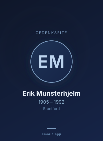 Gedenkportrait von Erik Munsterhjelm