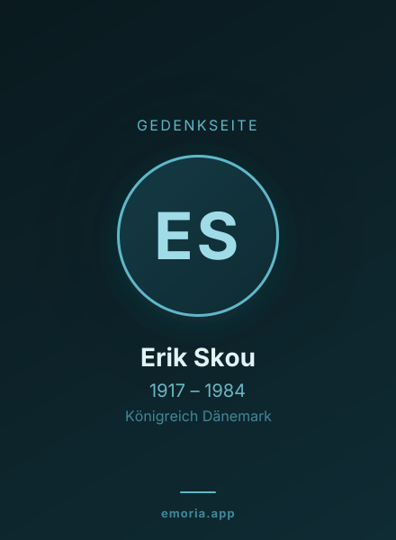 Gedenkportrait von Erik Skou