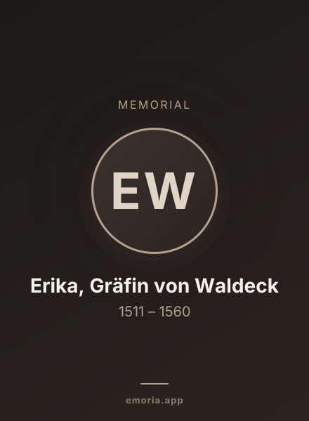 Memorial portrait of Erika, Gräfin von Waldeck