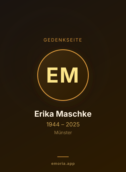Gedenkportrait von Erika Maschke