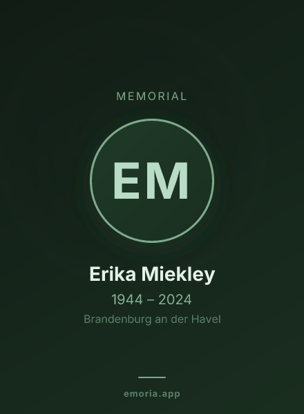 Memorial portrait of Erika Miekley