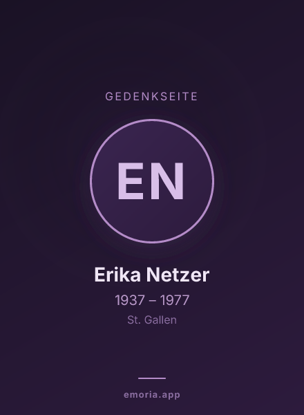 Gedenkportrait von Erika Netzer