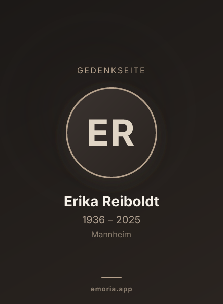 Gedenkportrait von Erika Reiboldt