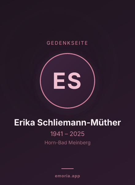 Gedenkportrait von Erika Schliemann-Müther