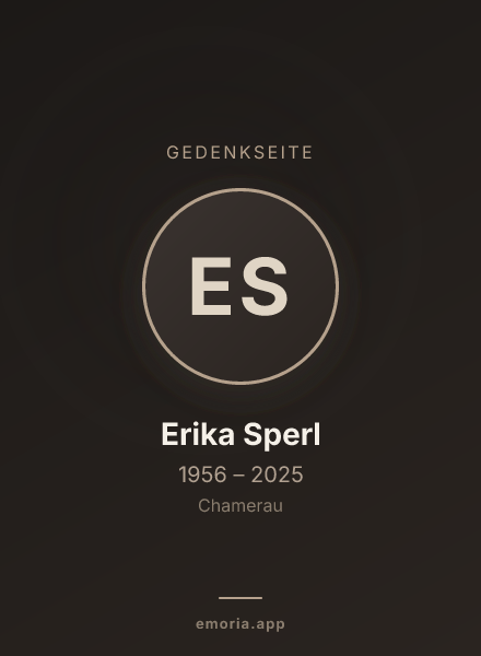 Gedenkportrait von Erika Sperl