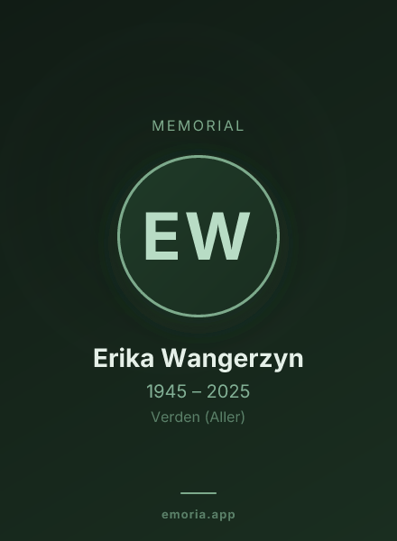 Memorial portrait of Erika Wangerzyn