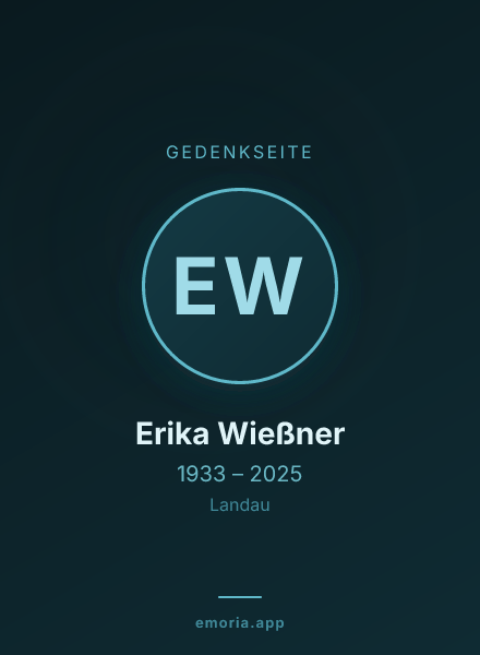 Gedenkportrait von Erika Wießner