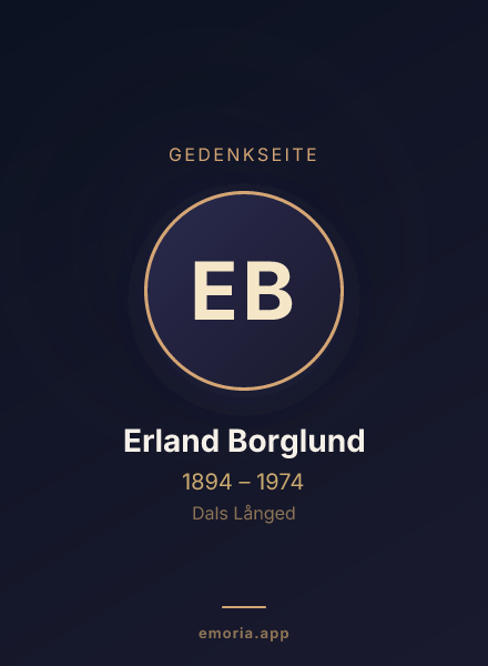 Gedenkportrait von Erland Borglund