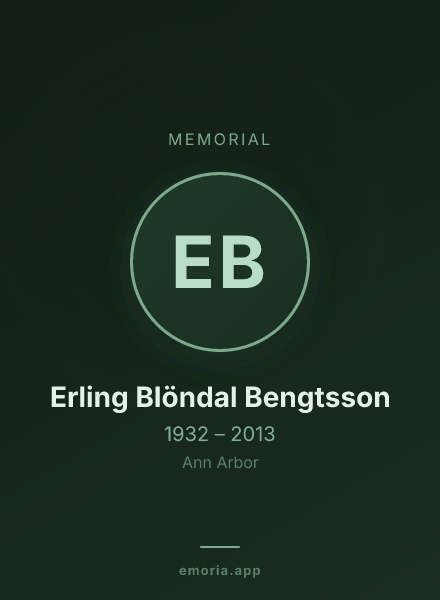 Memorial portrait of Erling Blöndal Bengtsson