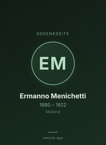 Gedenkportrait von Ermanno Menichetti