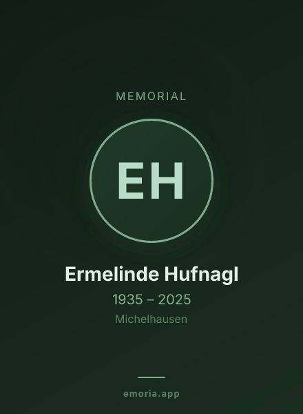 Memorial portrait of Ermelinde Hufnagl