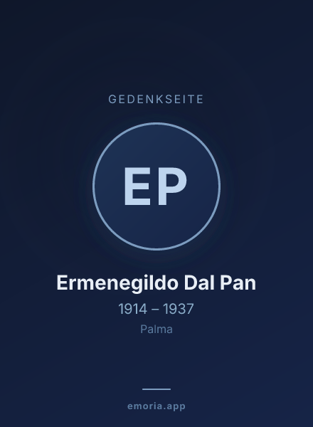 Gedenkportrait von Ermenegildo Dal Pan