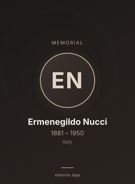 Memorial portrait of Ermenegildo Nucci