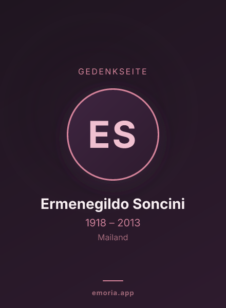 Gedenkportrait von Ermenegildo Soncini
