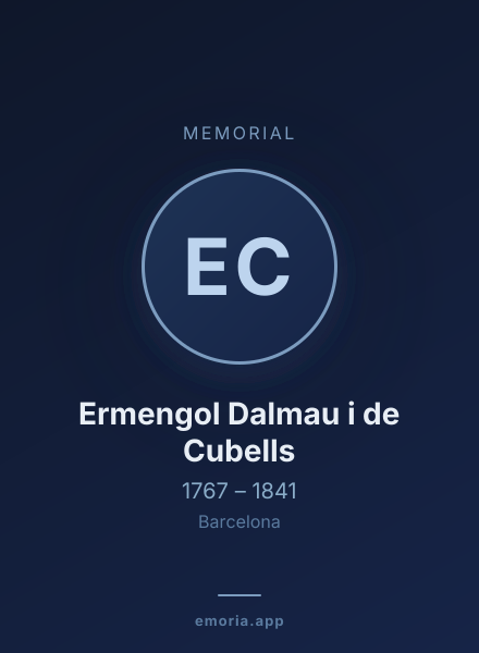 Memorial portrait of Ermengol Dalmau i de Cubells