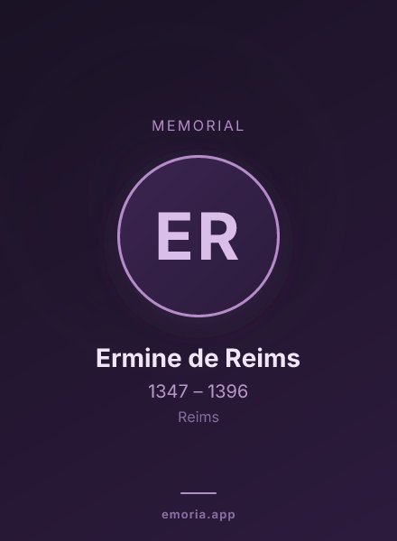 Memorial portrait of Ermine de Reims