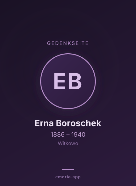 Gedenkportrait von Erna Boroschek
