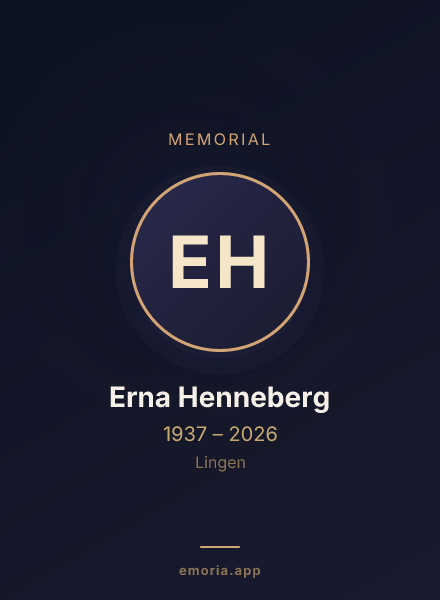 Memorial portrait of Erna Henneberg