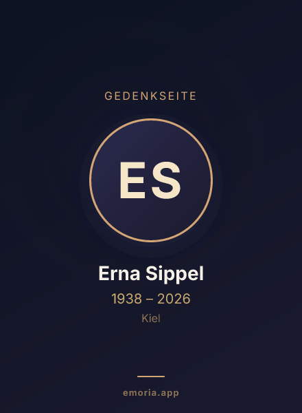 Gedenkportrait von Erna Sippel