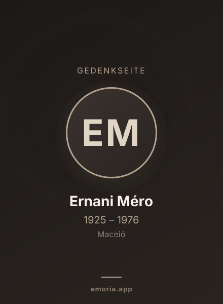 Gedenkportrait von Ernani Méro