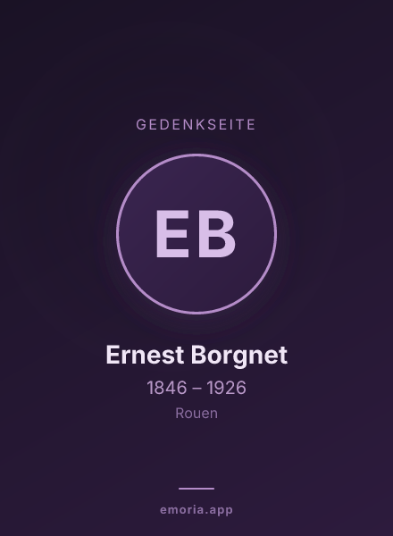 Gedenkportrait von Ernest Borgnet