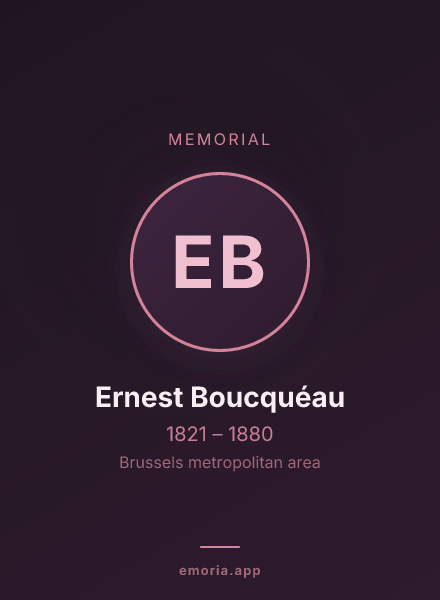 Memorial portrait of Ernest Boucquéau