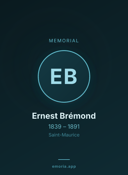 Memorial portrait of Ernest Brémond