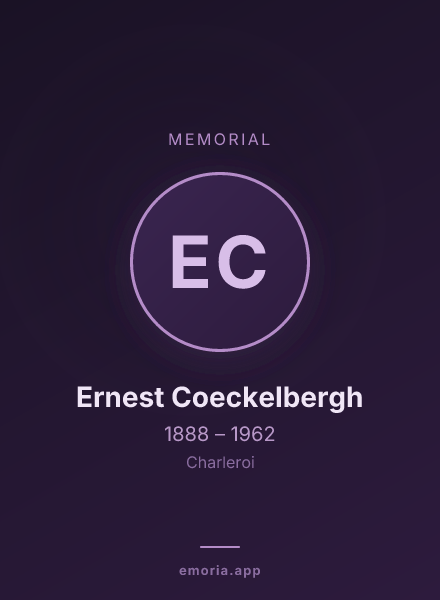Memorial portrait of Ernest Coeckelbergh