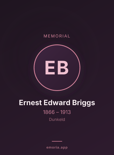 Memorial portrait of Ernest Edward Briggs